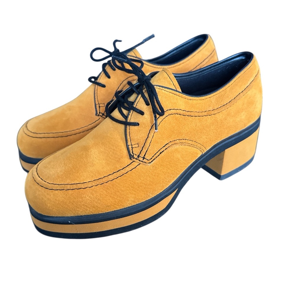 Hush puppies women’s Orange Suede Dress Shoes